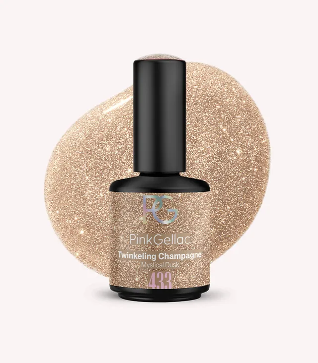 pink-gellac-433-twinkling-champagne-gel-nagellack-glitzer-gold image 1