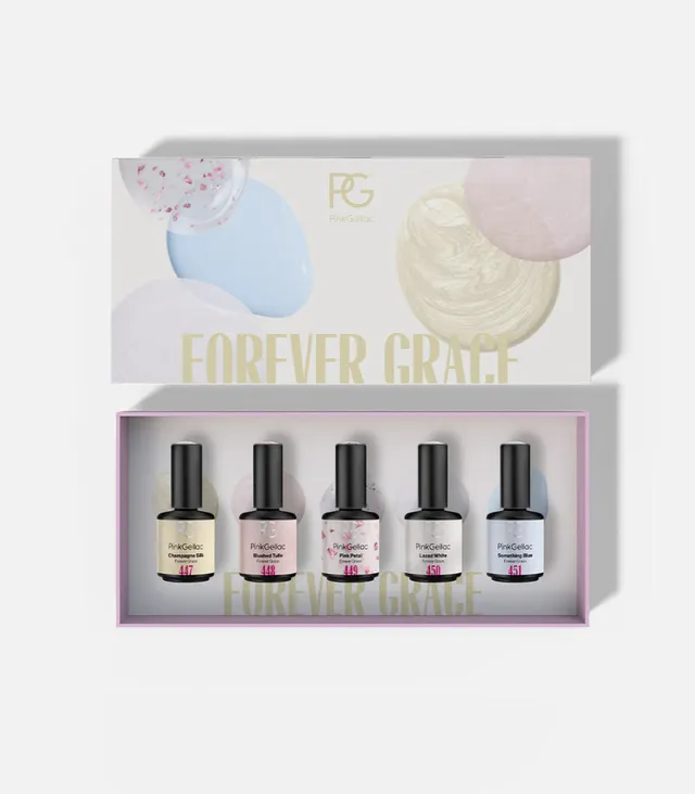 pink-gellac-forever-grace-set-gel-nagellack-kollektion-5-teilig image 1