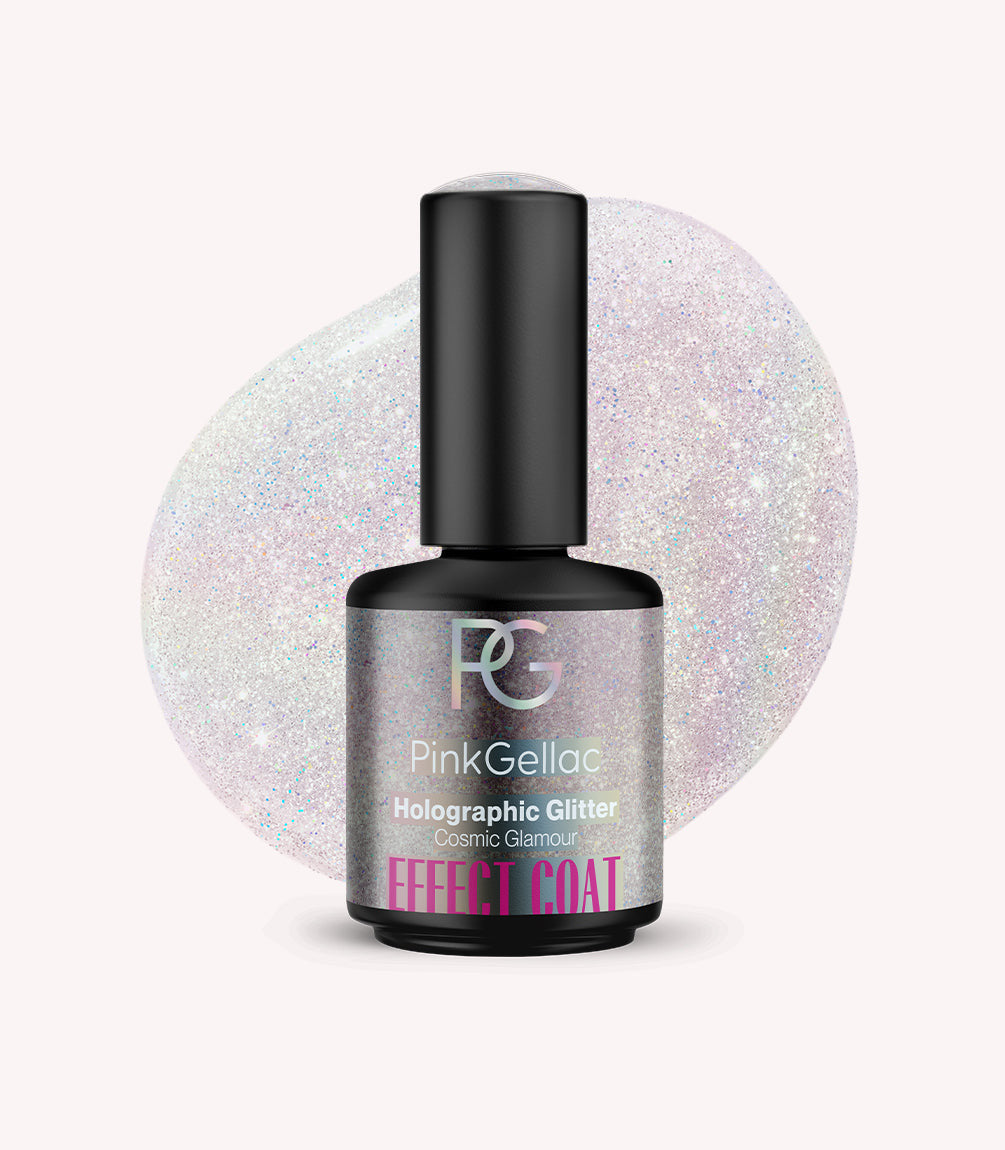 pink-gellac-effekt-coat-holographic-glitter-gel-top-coat image 1