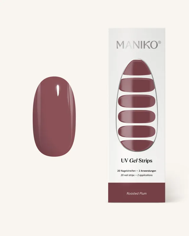 maniko-roasted-plum-uv-uv-gel-strips-in-dunkelbraun-pflaume image 1