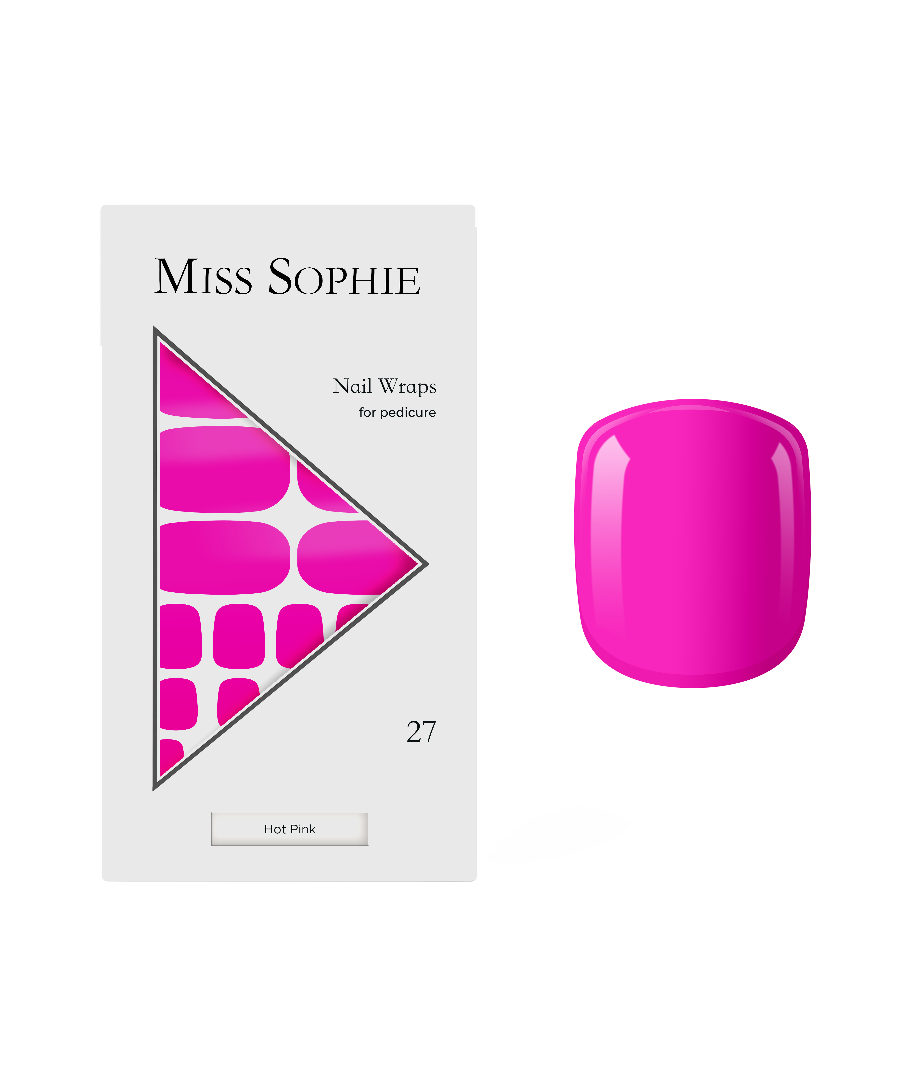 miss-sophie-hot-pink-pedicure-nagelfolien image 1