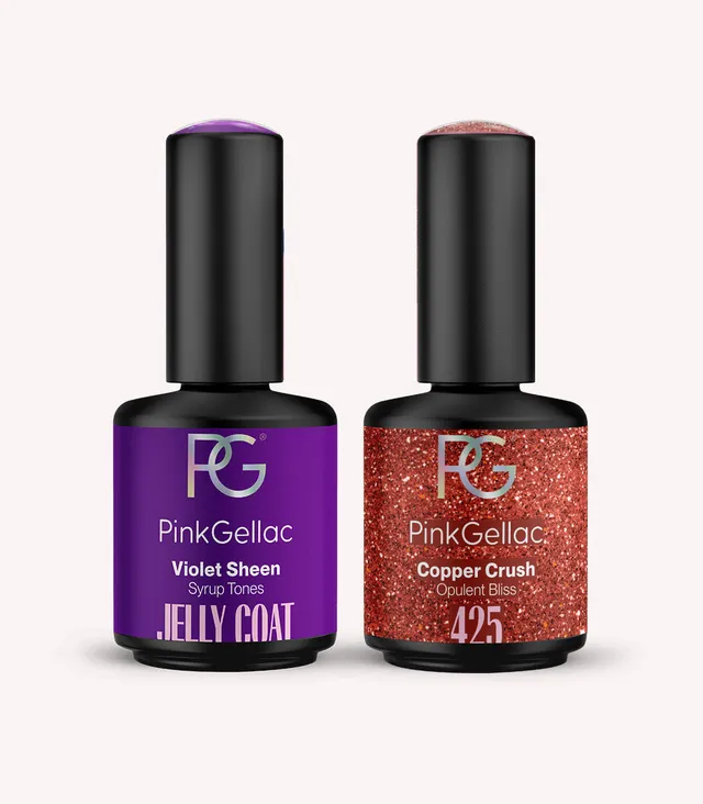 pink-gellac-jelly-coat-set-violet-sheen-gel-nagellack-bundle image 1