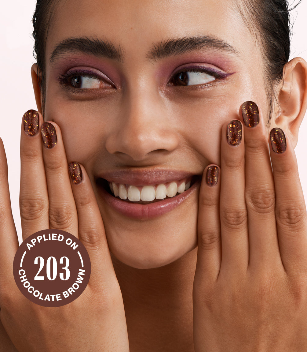 pink-gellac-effekt-coat-set-supreme-gold-203-chocolate-brown image 2