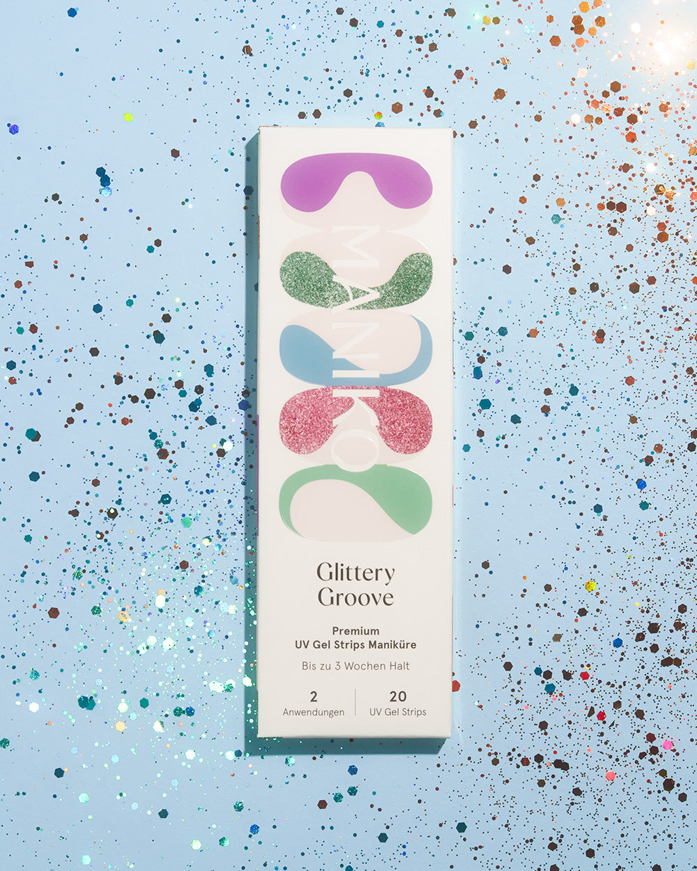 maniko-glittery-groove-uv-gel-strips-glitzer-mix image 5