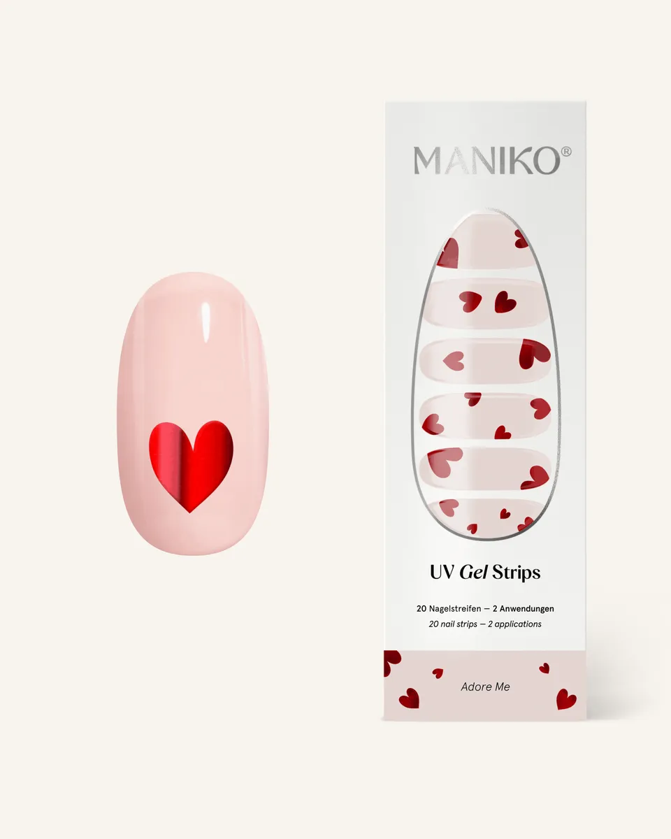 maniko-adore-me-uv-gel-strips-creamy-sheer-mit-roten-herzen image 1