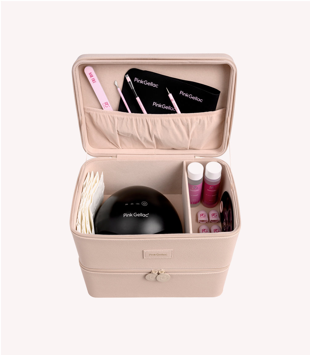 pink-gellac-premium-koffer-beige-manik-re-aufbewahrungskoffer image 2