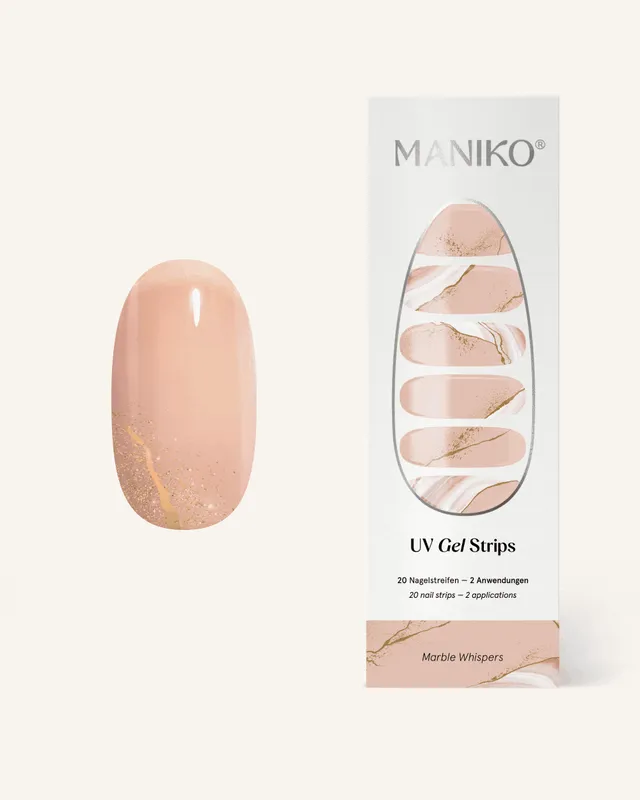maniko-marble-whispers-uv-uv-gel-strips-marmor-gold-beige image 1