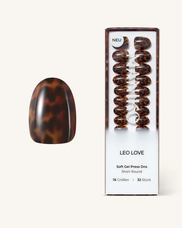 maniko-leo-love-short-round-soft-gel-press-ons image 1
