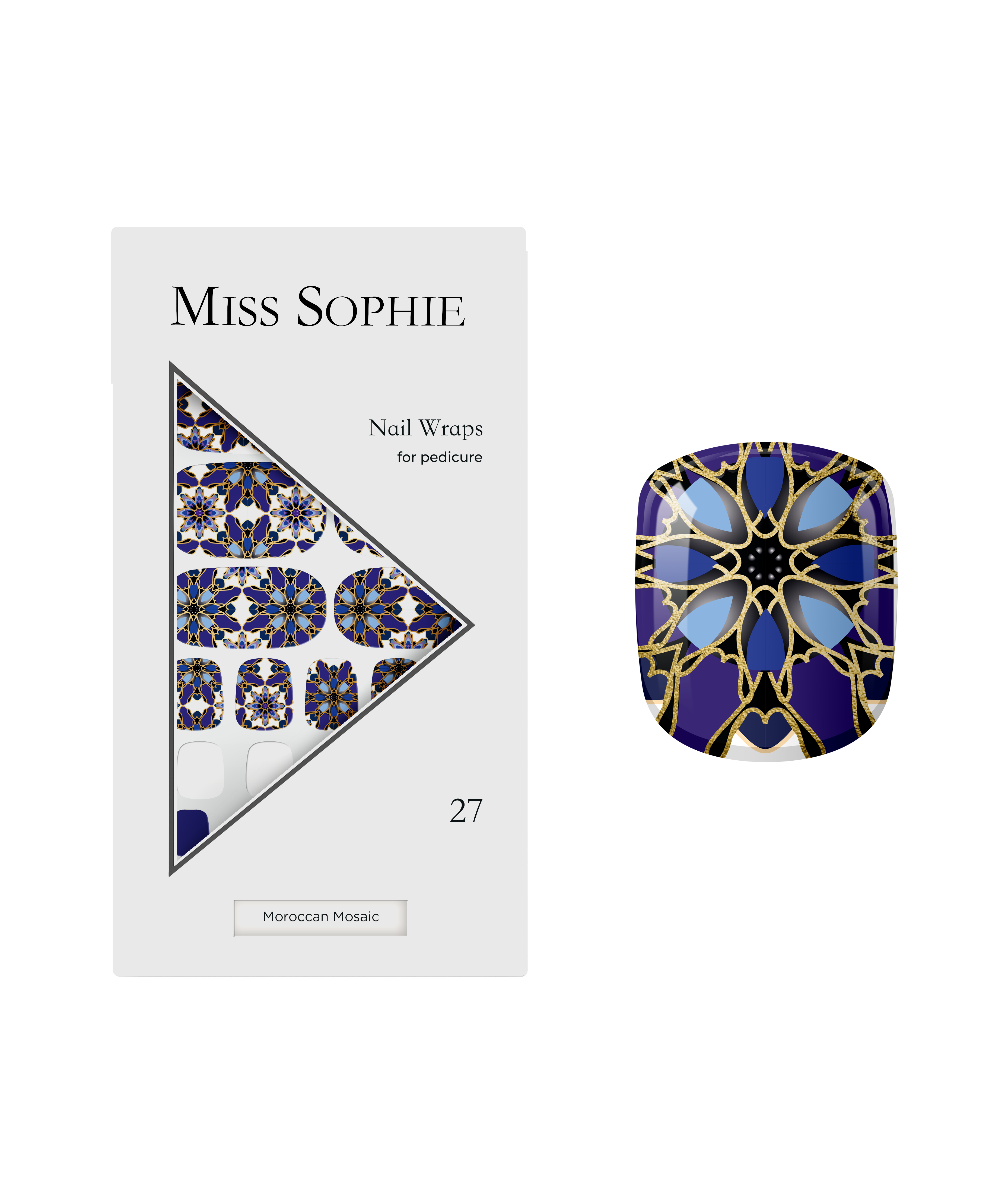miss-sophie-moroccan-mosaic-pedicure-nail-wraps image 1