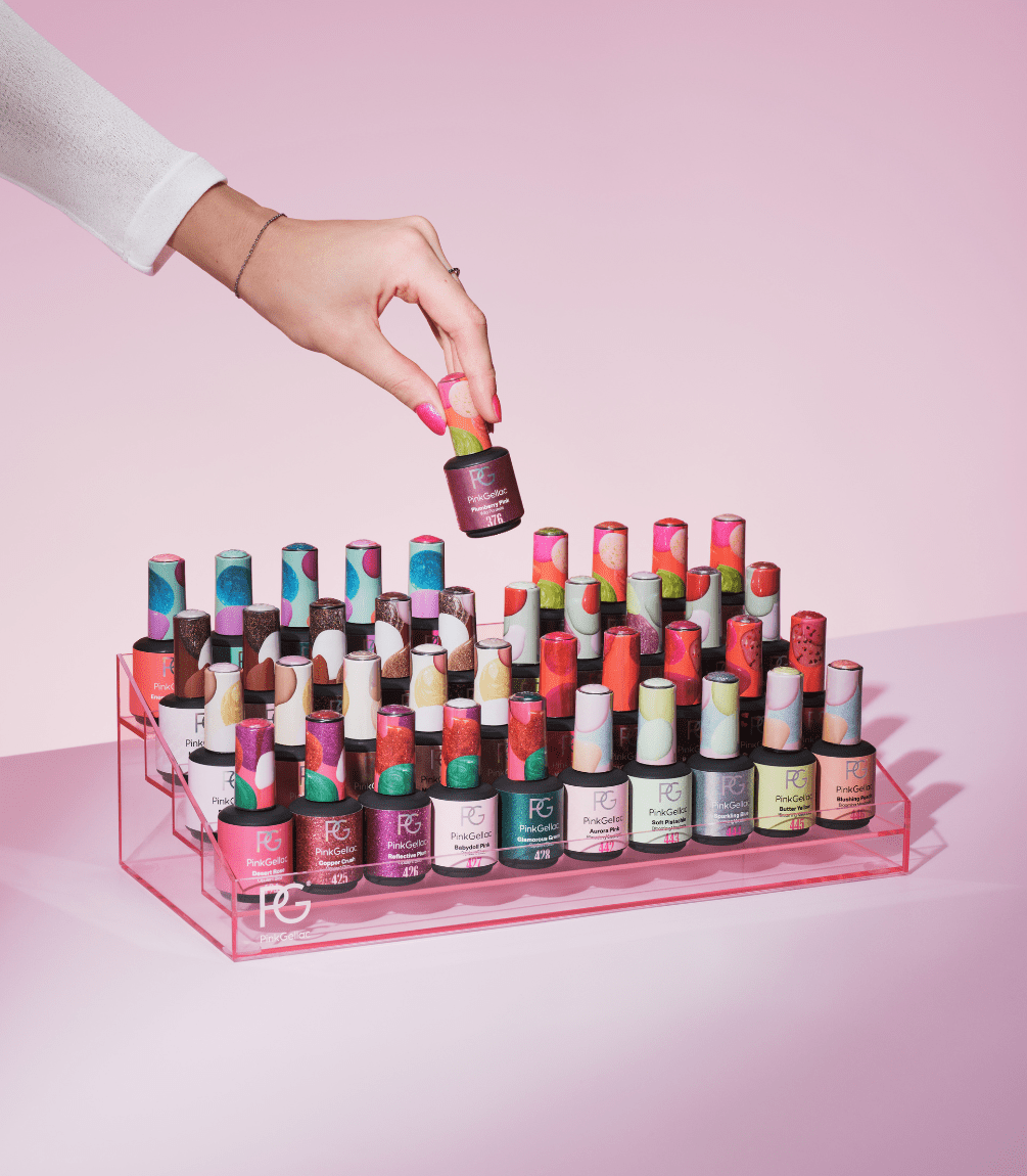 pink-gellac-gel-nagellack-tisch-organizer-f-r-40-flaschen-acryl image 2