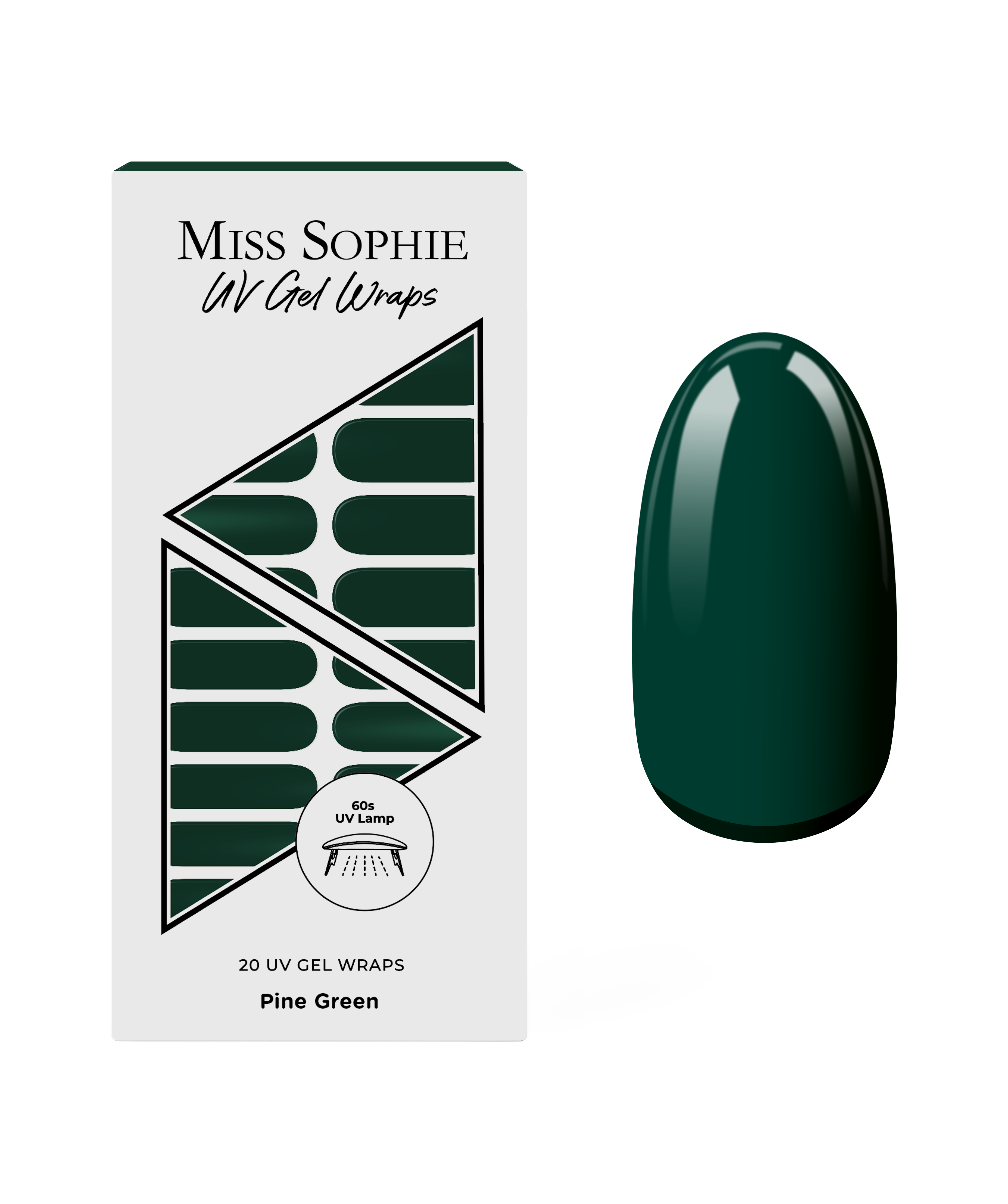 miss-sophie-pine-green-uv-uv-gel-wraps image 1