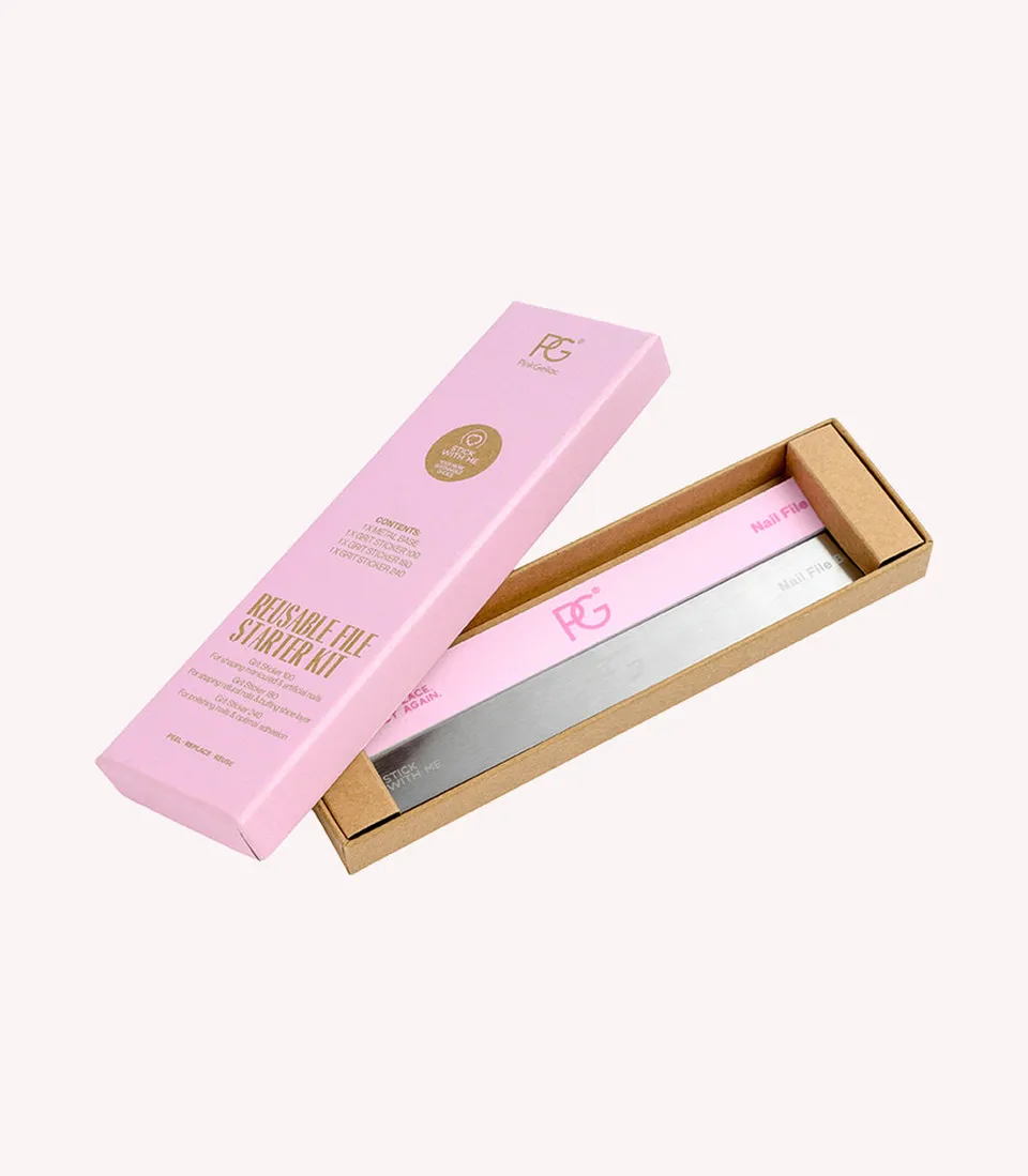 pink-gellac-wiederverwendbare-nagelfeile-starterkit-metallbasis image 1