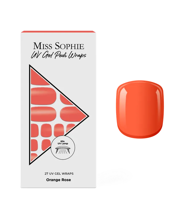 miss-sophie-orange-rose-uv-gel-nagelfolie-pedicure-orange image 1