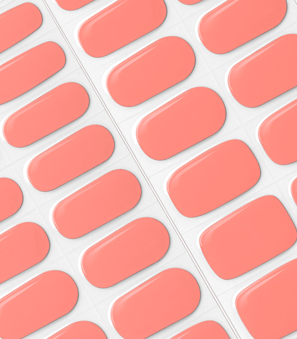 pink-gellac-043-soft-apricot-gel-nail-stickers-manicure-orange image 4