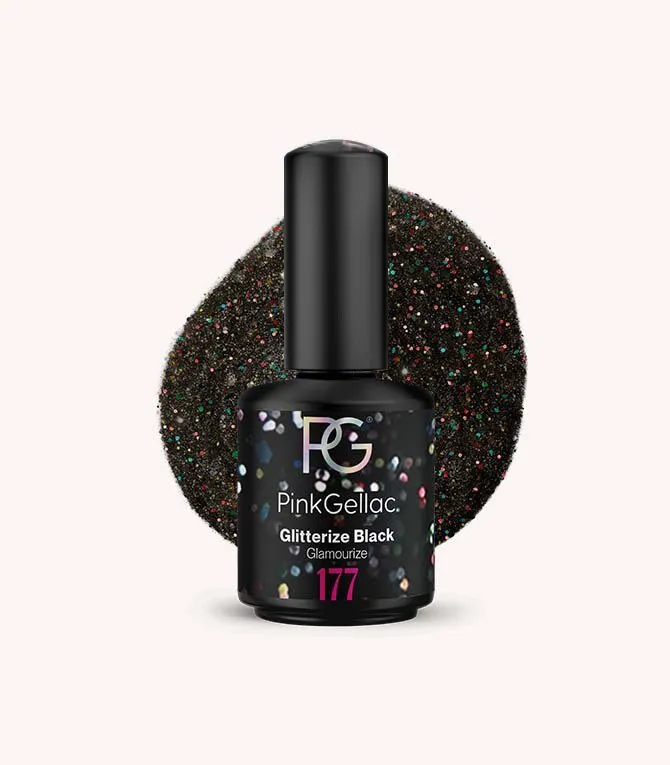 pink-gellac-177-glitterize-black-gel-nagellack image 1
