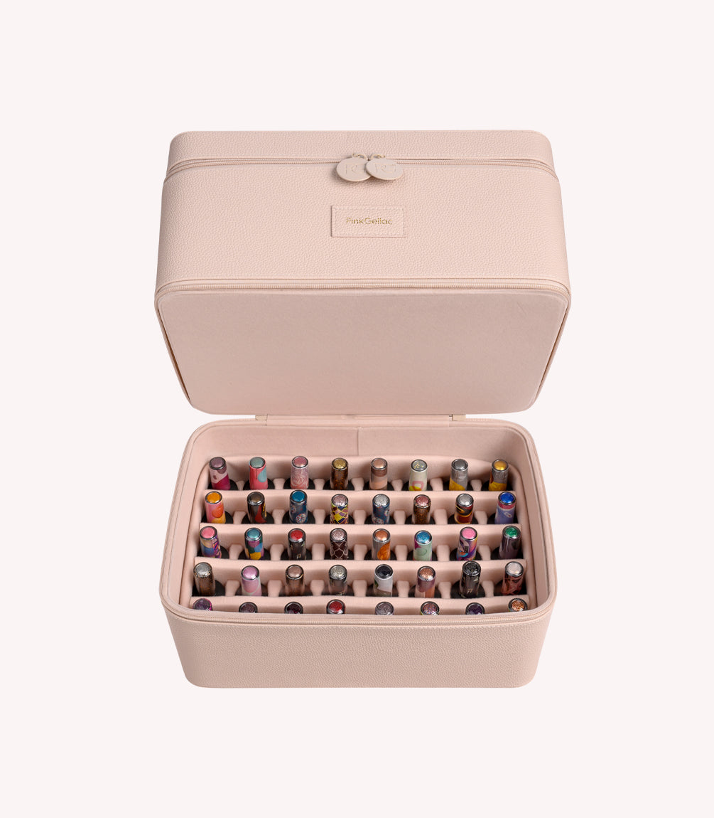 pink-gellac-premium-koffer-beige-manik-re-aufbewahrungskoffer image 3