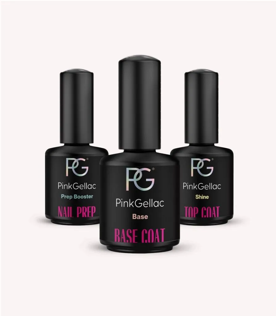 pink-gellac-base-essentials-set-prep-base-top-bundle image 1