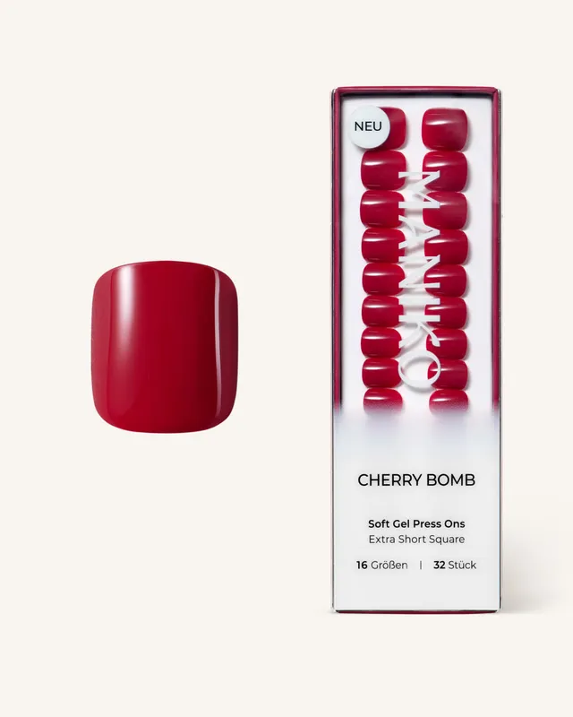 maniko-cherry-bomb-soft-gel-press-ons-extra-short-square image 1