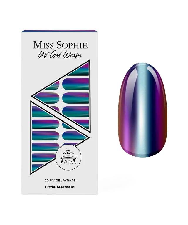 miss-sophie-little-mermaid-uv-gel-wraps-blau-lila-chrome image 1