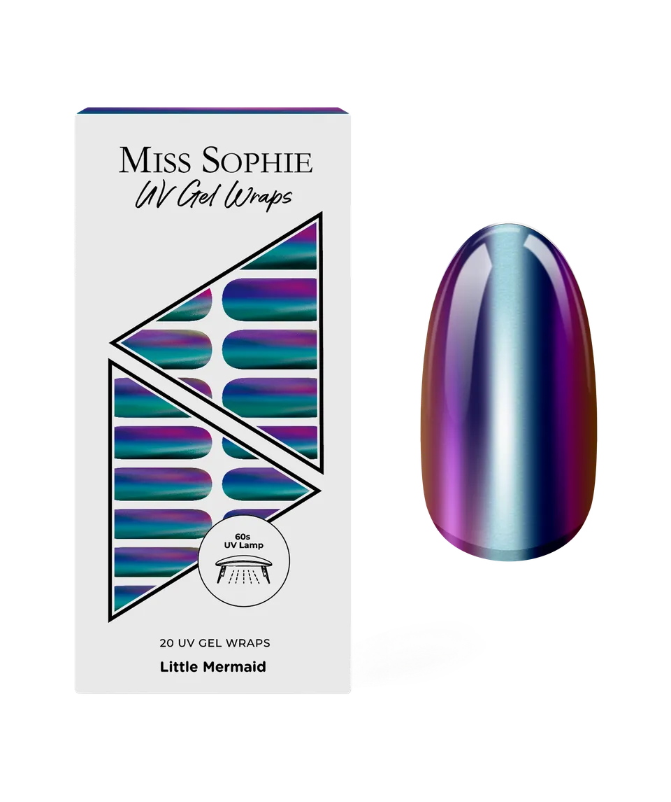 miss-sophie-little-mermaid-uv-gel-wraps-blau-lila-chrome image 1