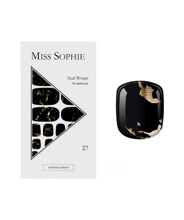 miss-sophie-marbleous-black-pedicure-nagelfolien image 1