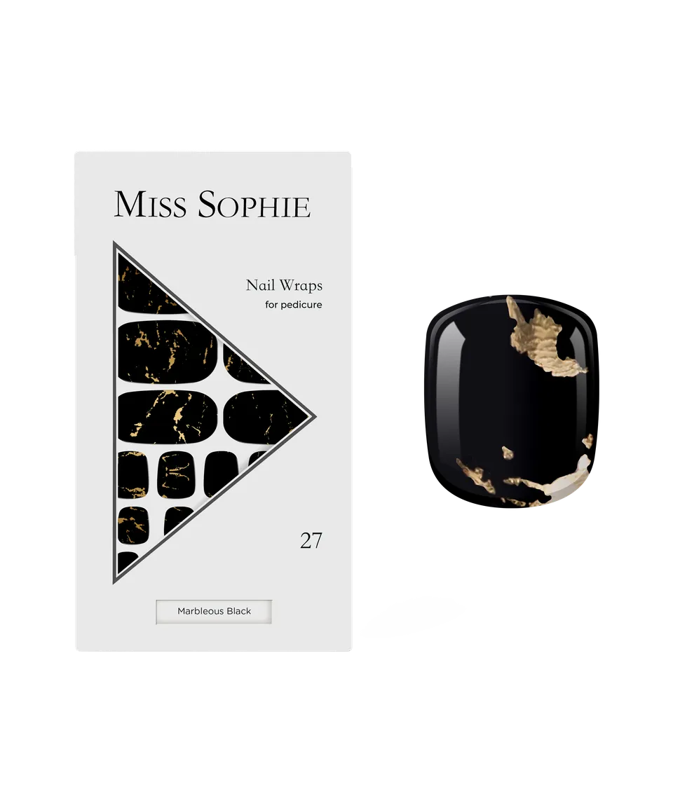 miss-sophie-marbleous-black-pedicure-nagelfolien image 1