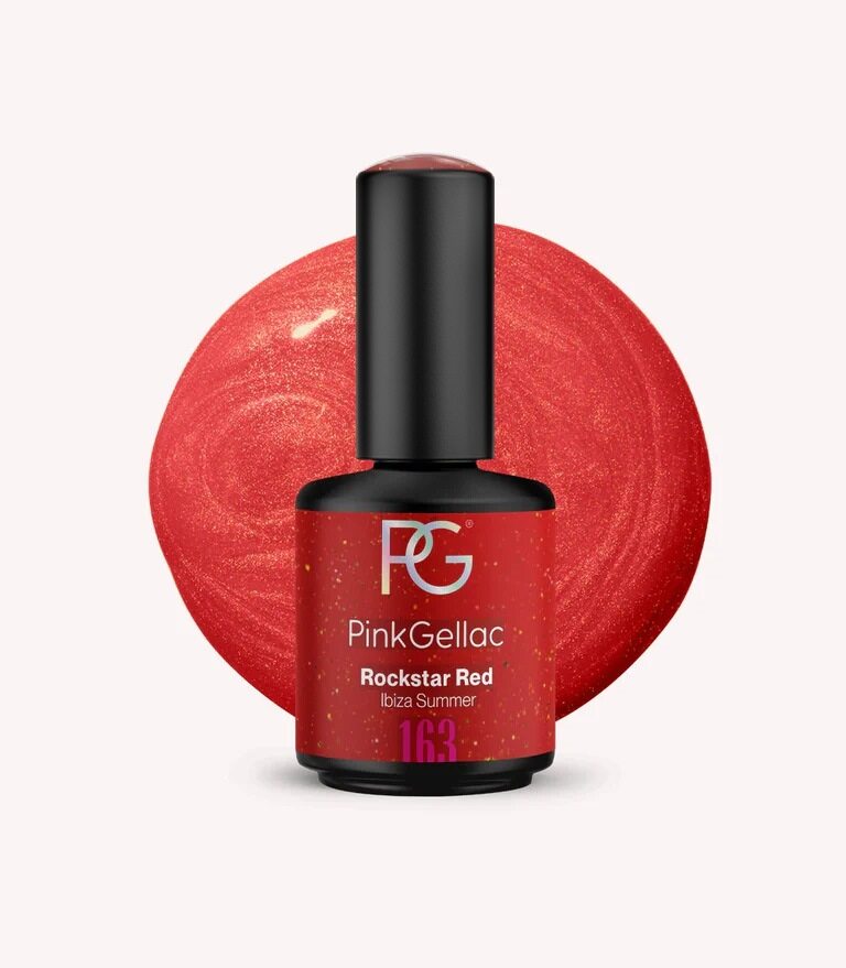 pink-gellac-163-rockstar-red-gel-nagellack-rot-mit-glitzer image 1