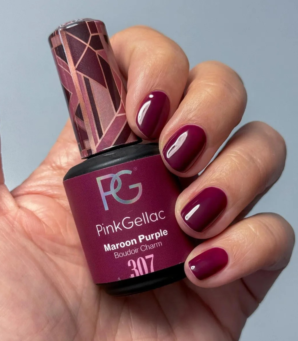 pink-gellac-307-maroon-purple-gel-nagellack-violett-creme image 3