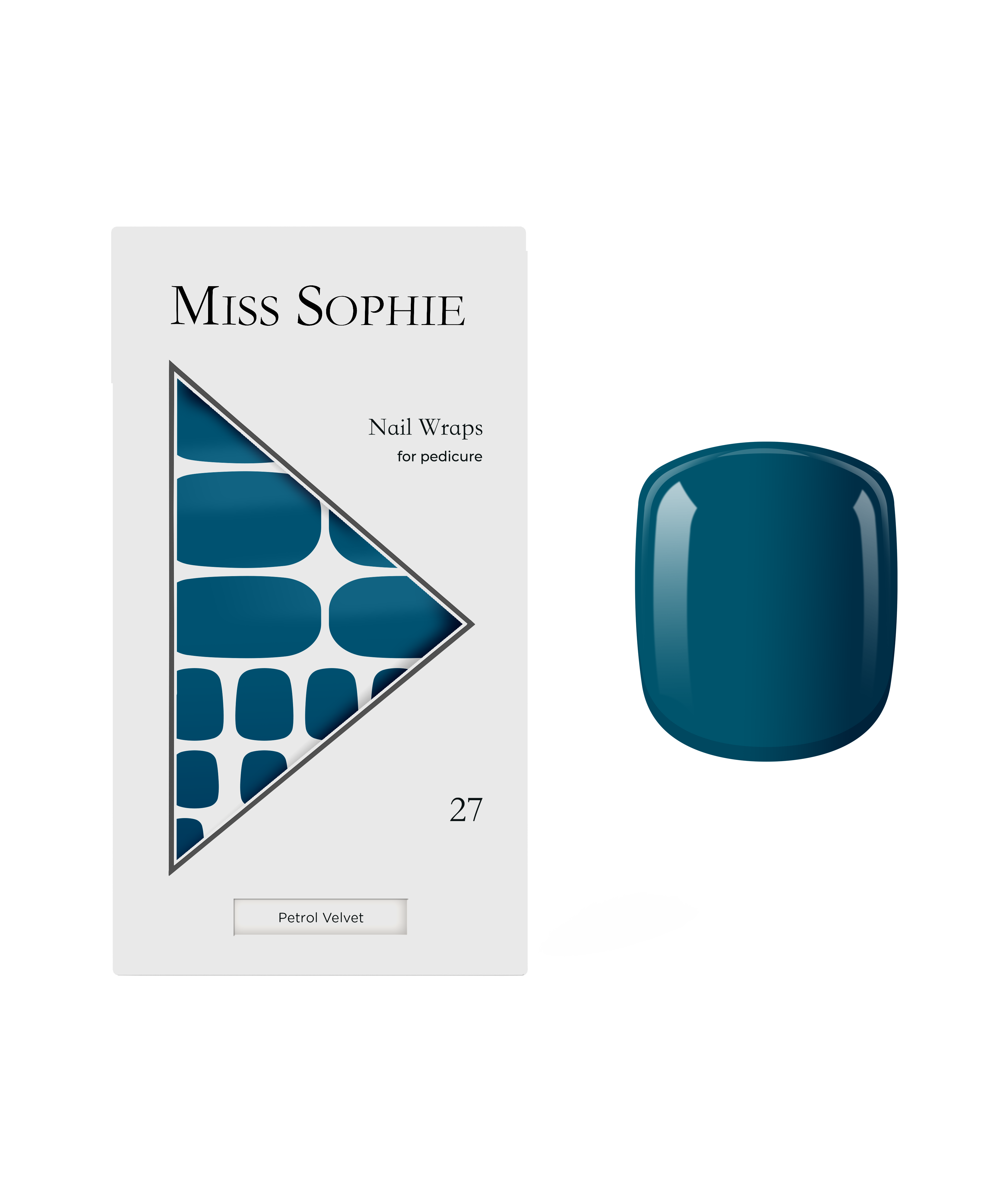 miss-sophie-petrol-velvet-pedicure-nagelfolien image 1