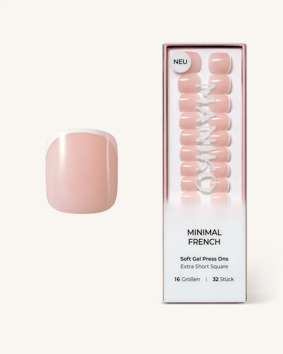 maniko-minimal-french-soft-gel-press-ons-extra-short-square image 1