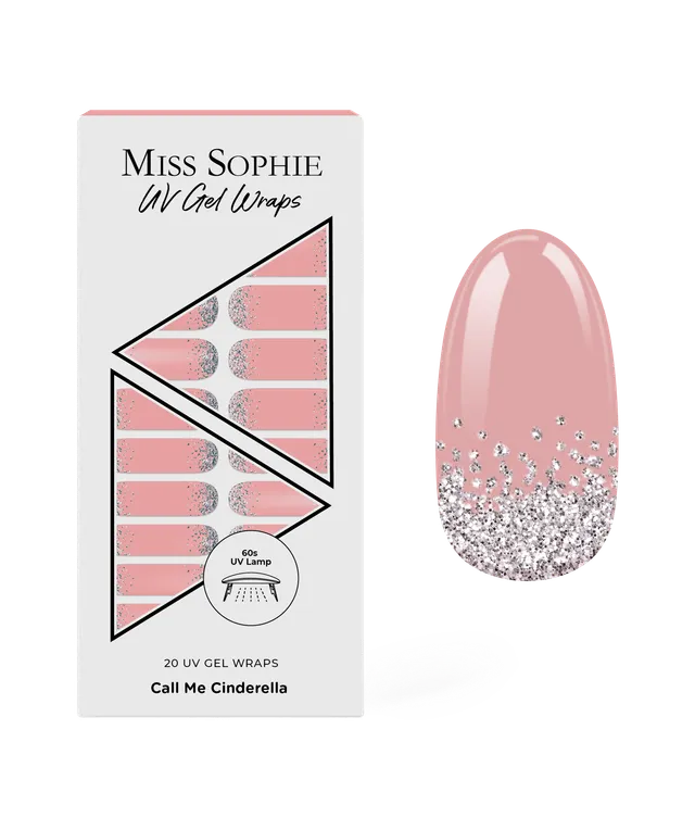 miss-sophie-call-me-cinderella-uv-uv-gel-nagelfolien-rosa-mit-silber image 1