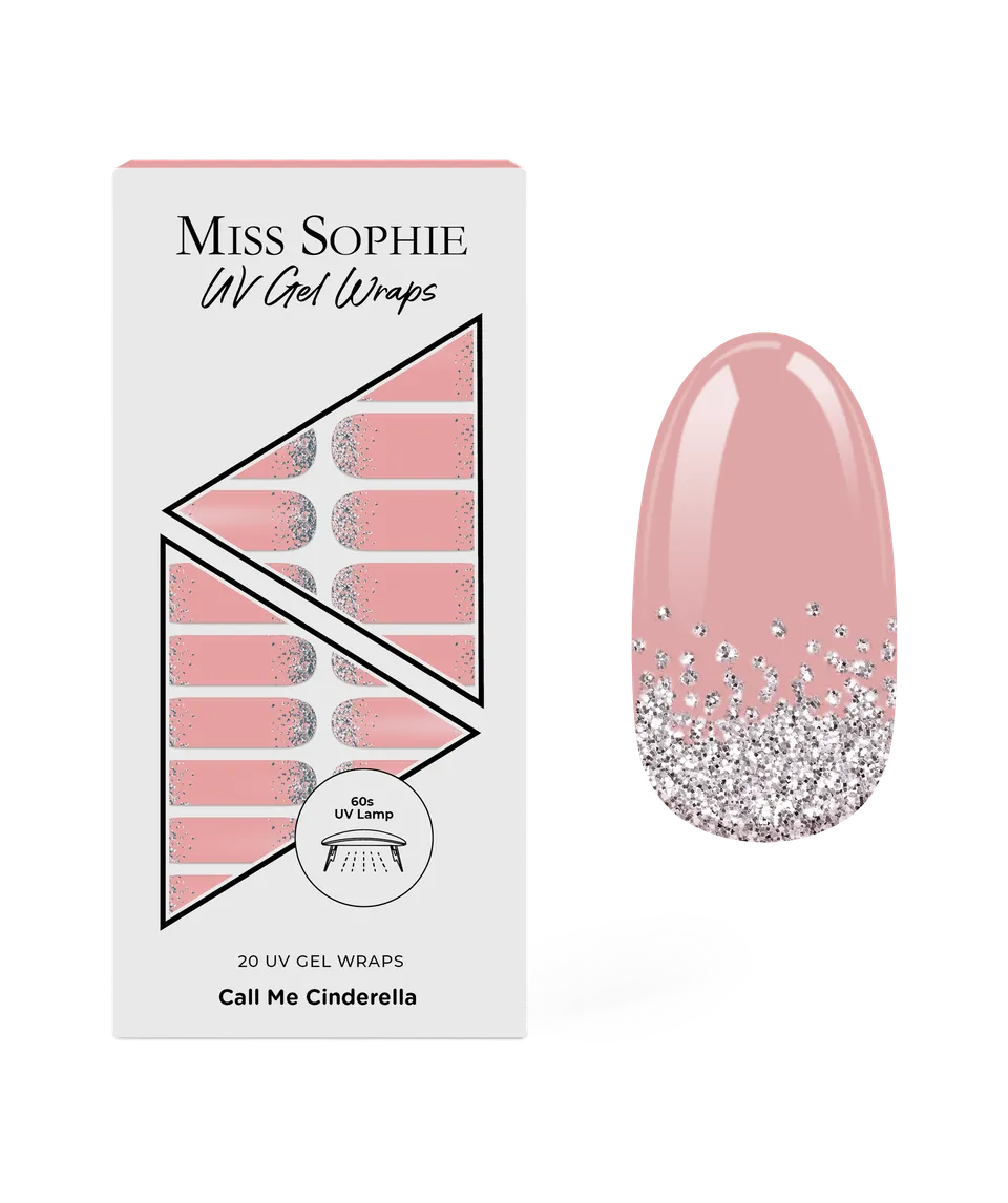 miss-sophie-call-me-cinderella-uv-uv-gel-nagelfolien-rosa-mit-silber image 1