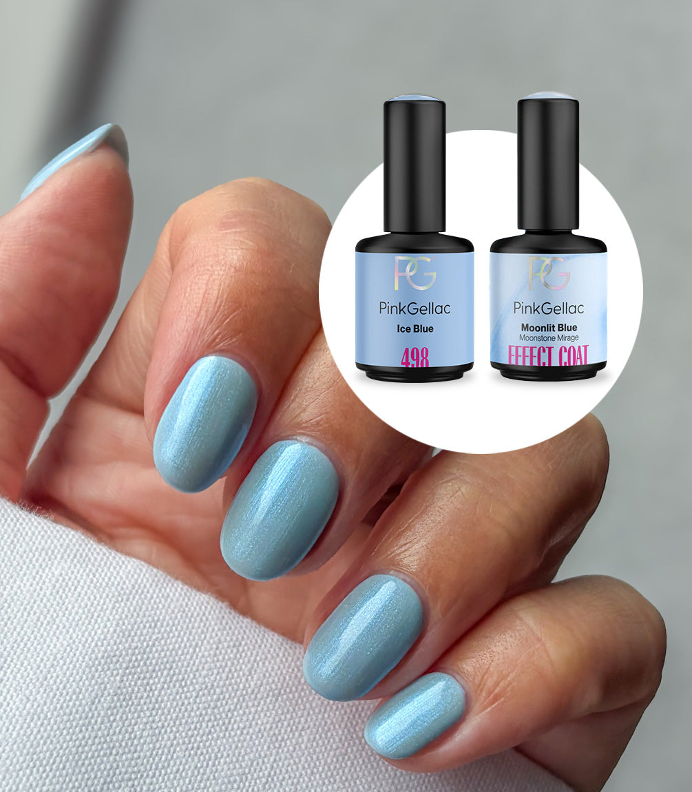 pink-gellac-ice-blue-glazed-donut-nails-set-mit-effekt-coat image 1