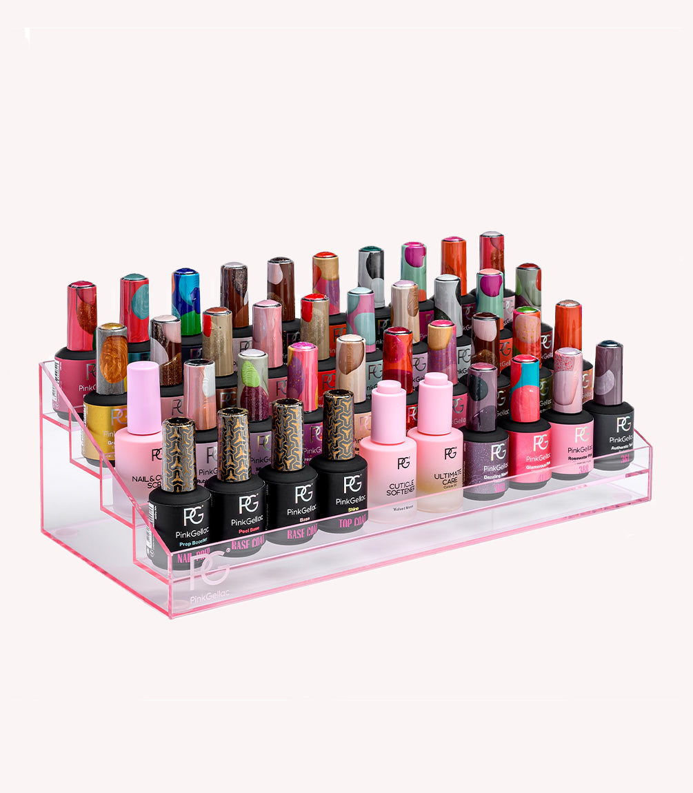 pink-gellac-gel-nagellack-tisch-organizer-f-r-40-flaschen-acryl image 1