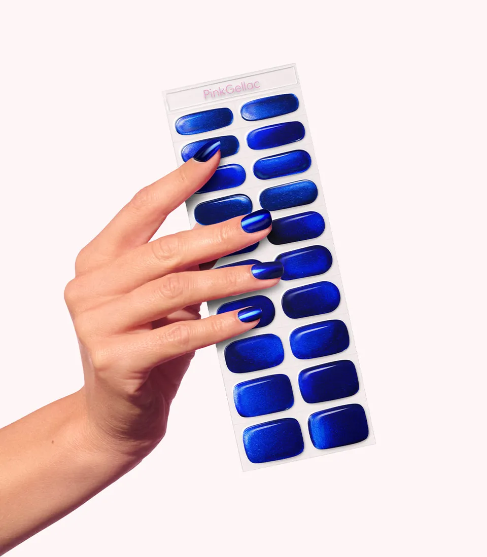 pink-gellac-017-royal-chrome-gel-nagelsticker-kobaltblau-spiegel image 1