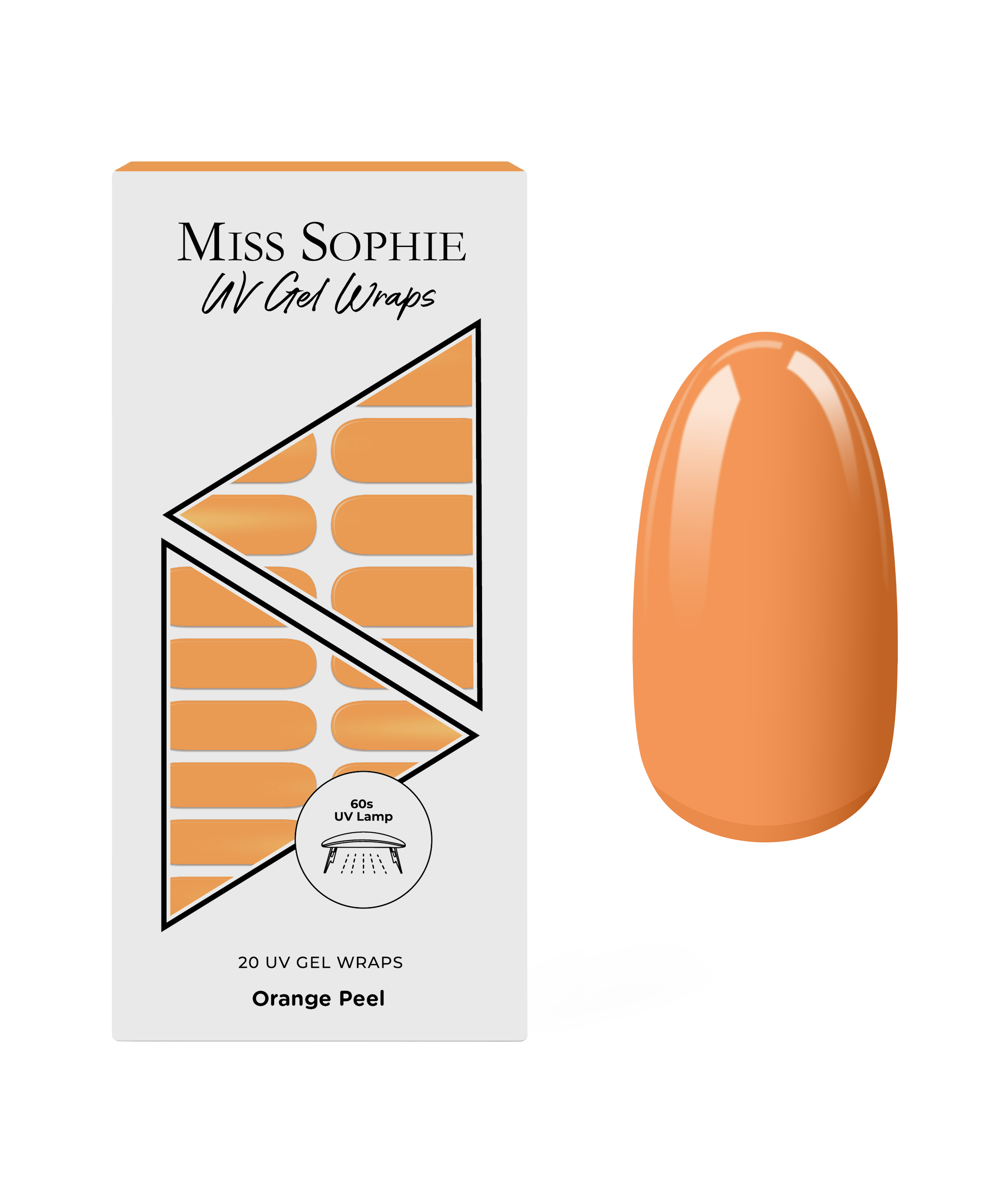 miss-sophie-orange-peel-uv-gel-nagelfolien-orange image 1