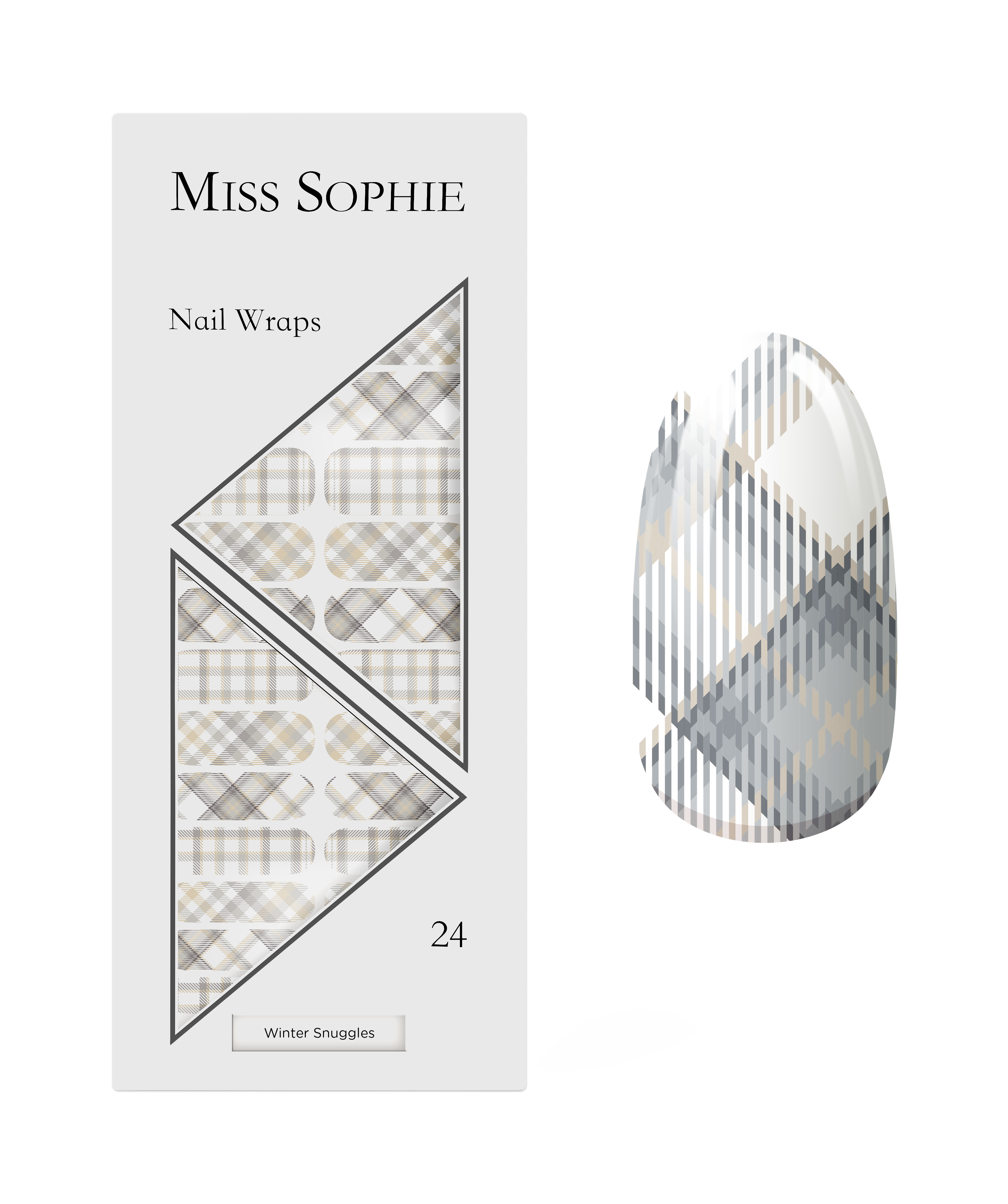 miss-sophie-winter-snuggles-nagelfolien-karo-winter-design image 1