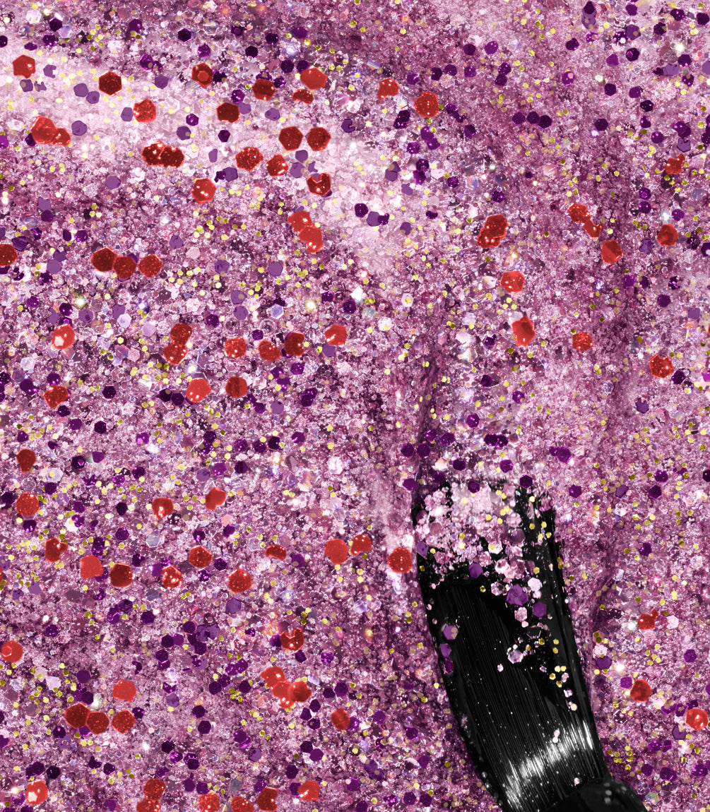 pink-gellac-206-bedazzled-purple-gel-nagellack-glitzer image 2