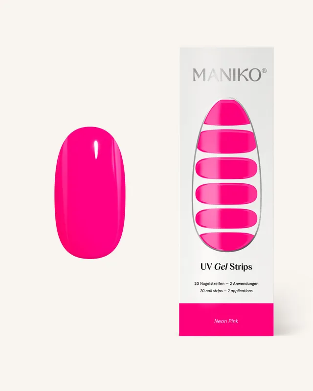 maniko-neon-pink-uv-uv-gel-strips image 1