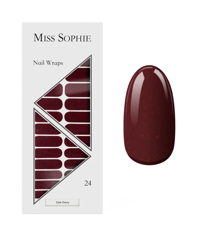 miss-sophie-dark-cherry-nagelfolien-dunkelrot-pearl image 1