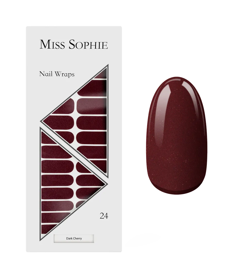 miss-sophie-dark-cherry-nagelfolien-dunkelrot-pearl image 1