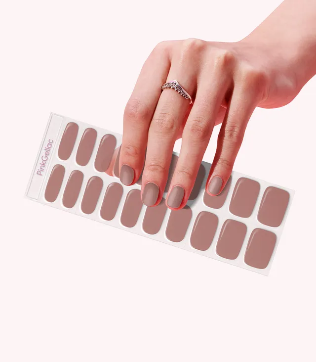 pink-gellac-033-earthy-brown-gel-nail-sticker-manik-re image 1