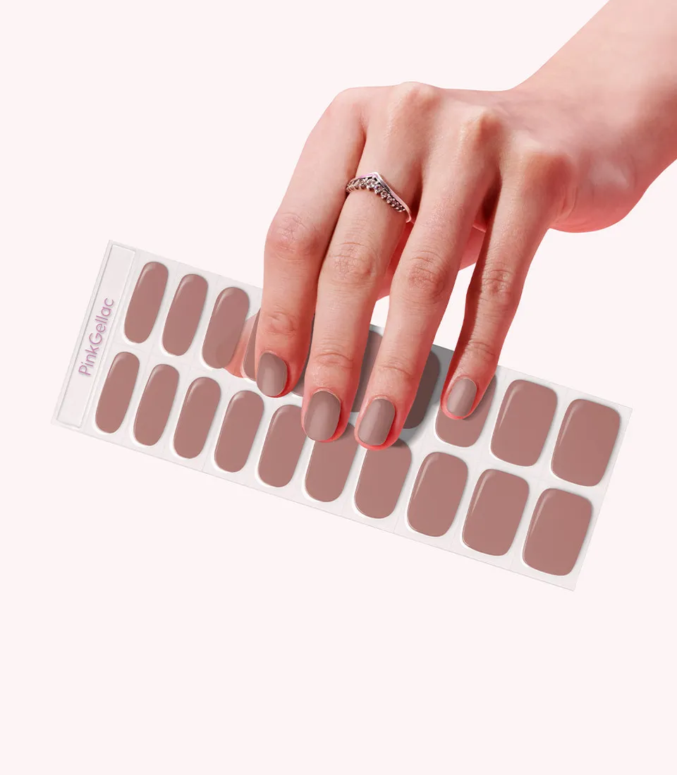 pink-gellac-033-earthy-brown-gel-nail-sticker-manik-re image 1