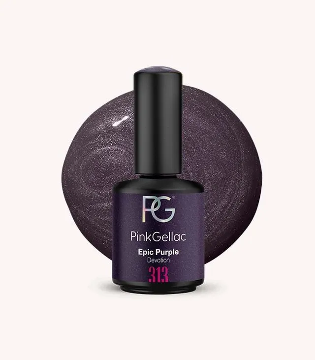 pink-gellac-313-epic-purple-gel-nagellack-devotion-violett-schimmer image 1
