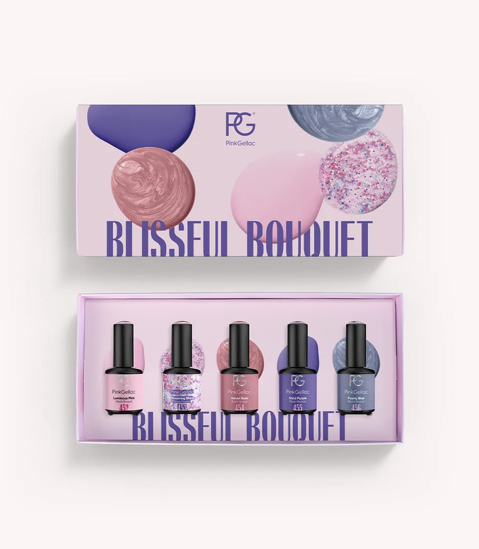 pink-gellac-blissful-bouquet-set-gel-nagellack-kollektions-set image 1