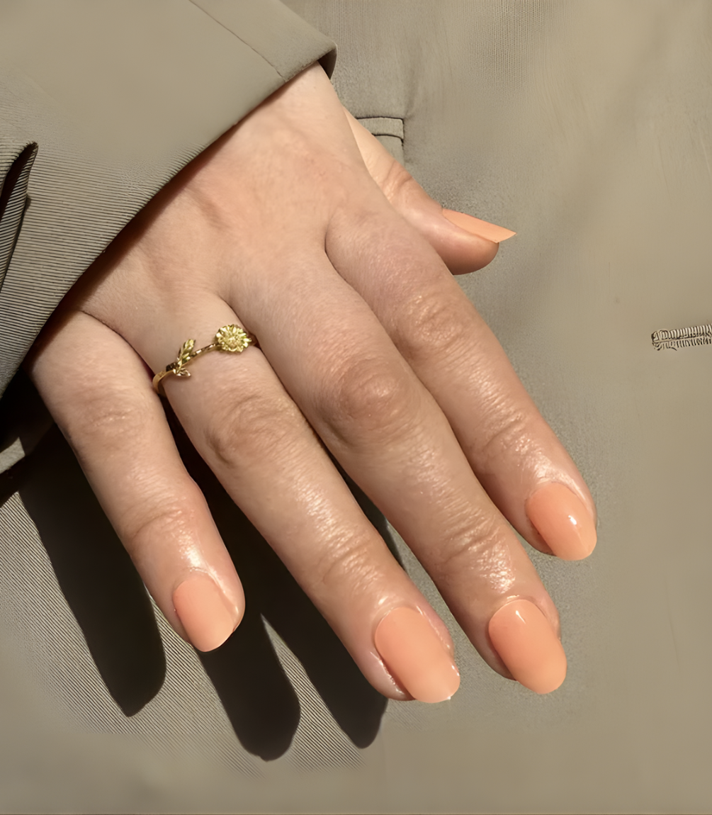 pink-gellac-043-soft-apricot-gel-nail-stickers-manicure-orange image 3