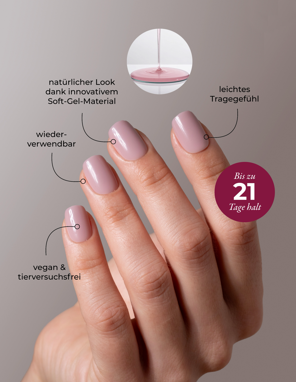 miss-sophie-french-tips-press-on-nails-medium-round image 5