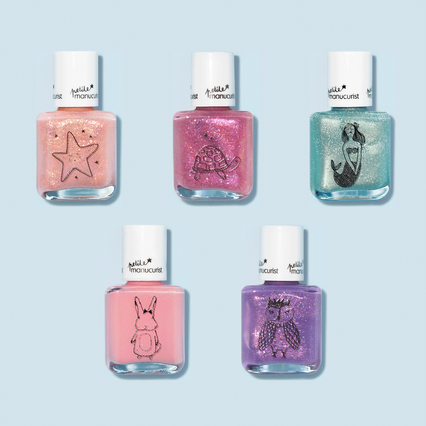 manucurist-petite-rainbow-set-5-kinderlacke-personalisierbar image 1