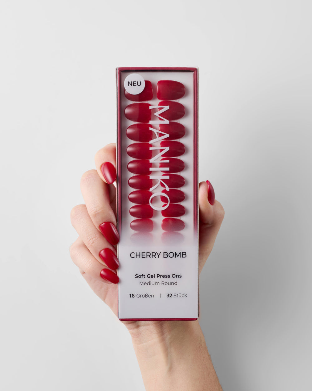 maniko-cherry-bomb-soft-gel-press-ons-medium-round image 2