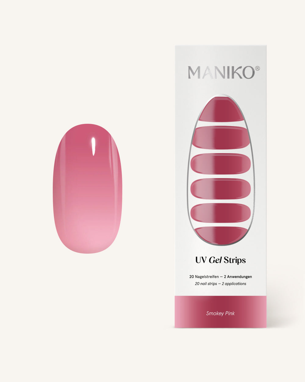 maniko-smokey-pink-uv-gel-strips-manik-re image 1